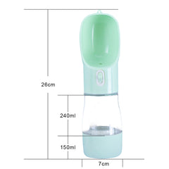 Portable Pet Dog Water Bottle and Feeder