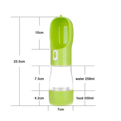 Portable Pet Dog Water Bottle and Feeder