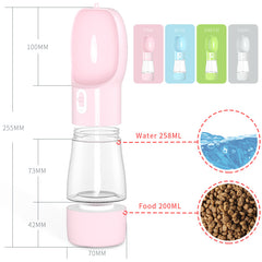 Portable Pet Dog Water Bottle and Feeder